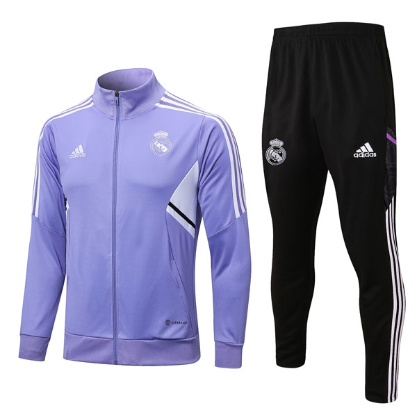 Trainingsanzug Real Madrid 2022-2023 Lila Schwarz